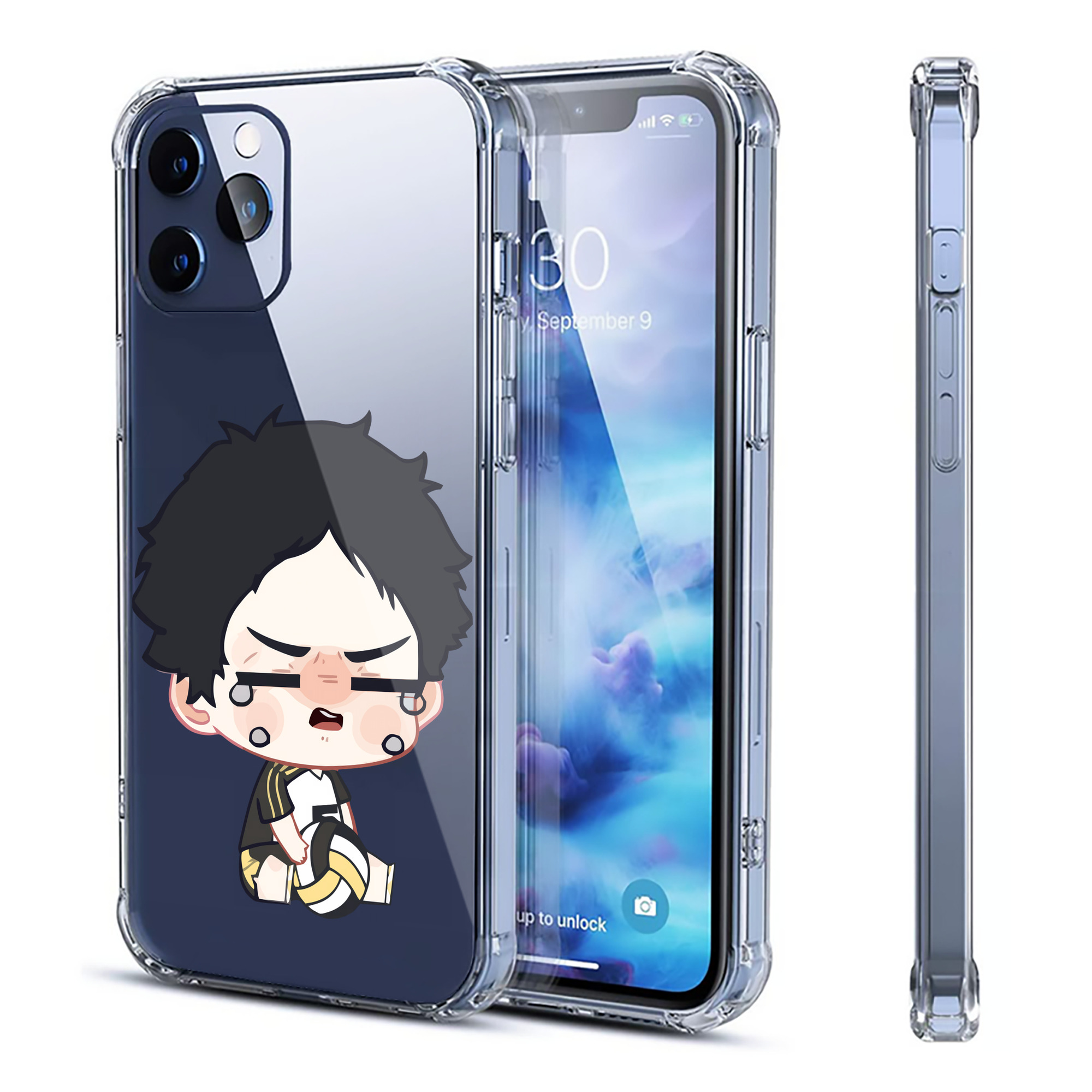 （画像用） ハイキュー!! Haikyu!! 【iPhone 12シリーズ対応】透明スマホケース（クリアソフトケース）